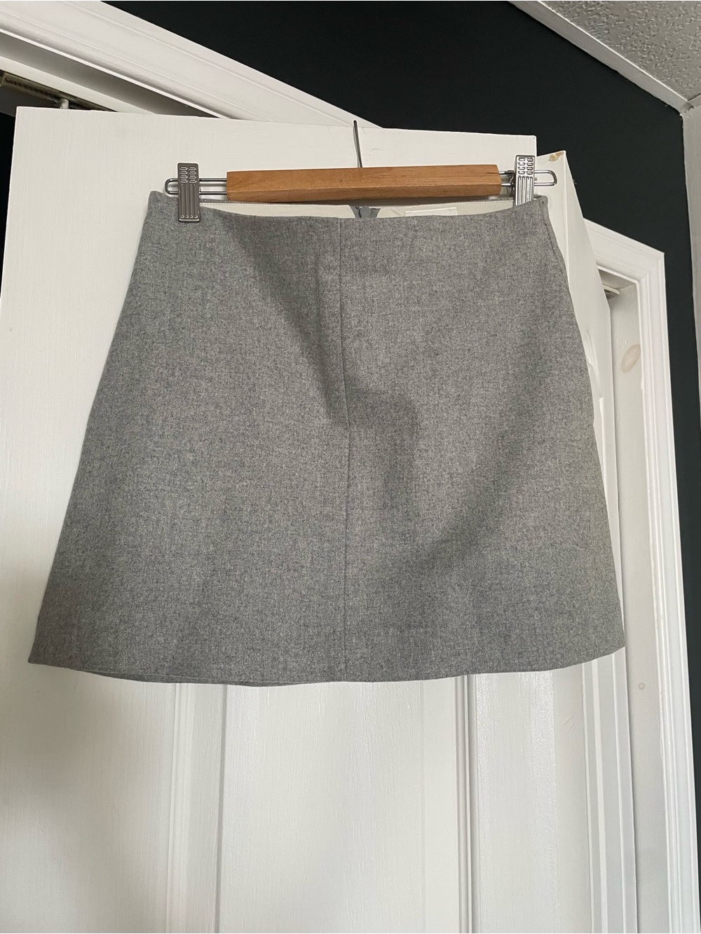 Wilfred Heather Gray Mini Skirt